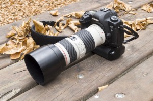 Digital SLR with zoom lens